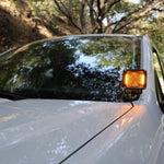 Ford Maverick Ditch Lights dual color amber DRL mounted near windshield on white 2025 Maverick XL XLT Lariat