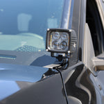 4Runner Ditch lights dual color LED ditch light mounted on 2025 Toyota 4Runner hood for improved off-road visibility