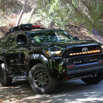 4Runner Light Bar PRO 40in curved LED light bar on 2025 Toyota 4Runner TRD Off-Road parked on forest road