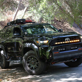 4Runner Light Bar PRO 40in curved LED light bar on 2025 Toyota 4Runner TRD Off-Road parked on forest road