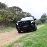 2022+ Chevrolet Silverado 1500 dual 40in LED light bars behind the front grille