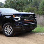 2022 black chevrolet silverado 1500 off road light bar front grille
