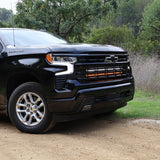 2022 black chevrolet silverado 1500 off road light bar front grille