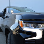 Silverado 1500 ditch lights installed on 2022+ Chevrolet Silverado front driver side view