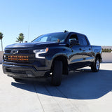 2022 Chevrolet Silverado 1500 with Silverado 1500 ditch lights PRO dual color LED ditch lights installed front view