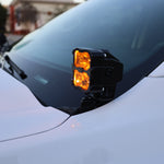 Ford Ranger Ditch Lights PRO showing amber illumination with adjustable positioning