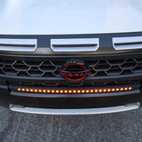 2025+ Nissan Frontier grille-mounted 30in SLIM LED light bar, close-up