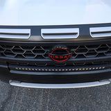 White 2025+ Nissan Frontier fitted with the 30in SLIM grille LED light bar, front view