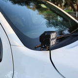 2025+ Nissan Frontier Ditch Lights PRO mounted on vehicle, showcasing Silverado 1500 ditch lights design and functionality.