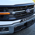 2024+ Ford F150 LightBar mounted on non-modular bumper, enhancing front visibility and style.