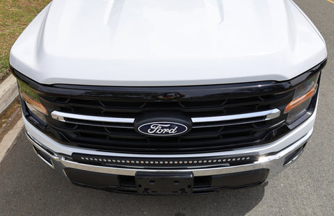 2024+ Ford F150 LightBar installed on front grille, showcasing sleek design and functionality.