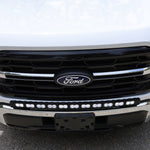 2024+ Ford F150 LightBar installed on the front grille of a Ford truck, showcasing design for off-road use.