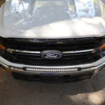 2024+ Ford F150 LightBar mounted on the front grille of a Ford F150 truck