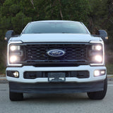 2023 Ford Super Duty F250 F350 F450 with fog lights showcasing Ford Super Duty Fog Lights