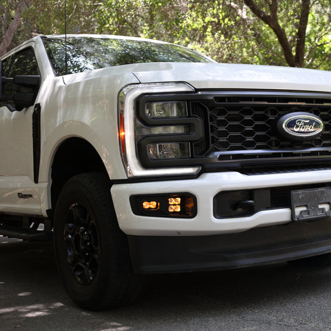 2023 Ford Super Duty F250 with fog lights showcasing style and functionality, ideal for Ford Super Duty Fog Lights upgrades.