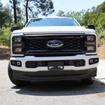 2023 Ford Super Duty F250 front view showcasing its fog lights, ideal for Ford Super Duty Fog Lights kit.