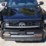 4Runner Light Bars installed on 2025 Toyota 4Runner front grille with dual slim 11in white LED light bars