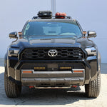 4Runner Light Bars installed on 2025 Toyota 4Runner with slim 11in white LED light bars mounted in front bumper
