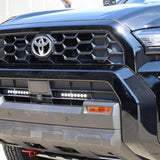 4Runner Light Bars 11in slim white LED kit installed on 2025 Toyota 4Runner front bumper grille
