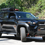 4Runner Light Bars on black 2025 Toyota 4Runner PRO 11in lower grille light bar upgrade for off-road visibility