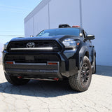 4Runner Light Bar slim 40in LED curved grille-mounted on black 2025 Toyota 4Runner TRD Off-Road front view