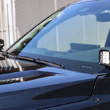 4Runner Ditch lights dual color LED mounted on 2025 Toyota 4Runner hood for enhanced off-road visibility