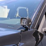 4Runner Ditch lights dual color LED ditch light mounted on 2025 Toyota 4Runner driver side mirror area