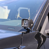 4Runner Ditch lights dual color LED ditch light mounted on 2025 Toyota 4Runner driver side mirror area