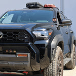 4Runner Ditch lights dual color LED ditch lights on 2025 Toyota 4Runner front driver side view