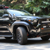4Runner Ditch lights on 2025 Toyota 4Runner with dual color white LED and amber DRL backglow installed on front bumper