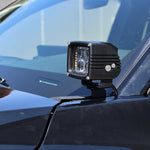 4Runner Ditch lights dual color LED ditch light mounted on 2025 Toyota 4Runner hood for added off-road visibility