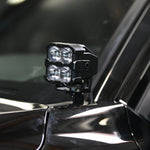 4Runner Ditch lights PRO dual color LED mounted on 2025 Toyota 4Runner hood for off-road visibility