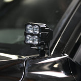 4Runner Ditch lights PRO dual color LED mounted on 2025 Toyota 4Runner hood for off-road visibility