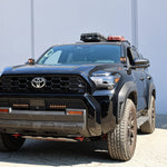 4Runner Light Bars installed on black 2025 Toyota 4Runner with dual 11in slim LED light bars on front bumper