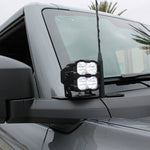 Ford Bronco Ditch Lights on 4x4: Dual Color white LED with amber DRL backglow for 2021-2026 Ford Broncos