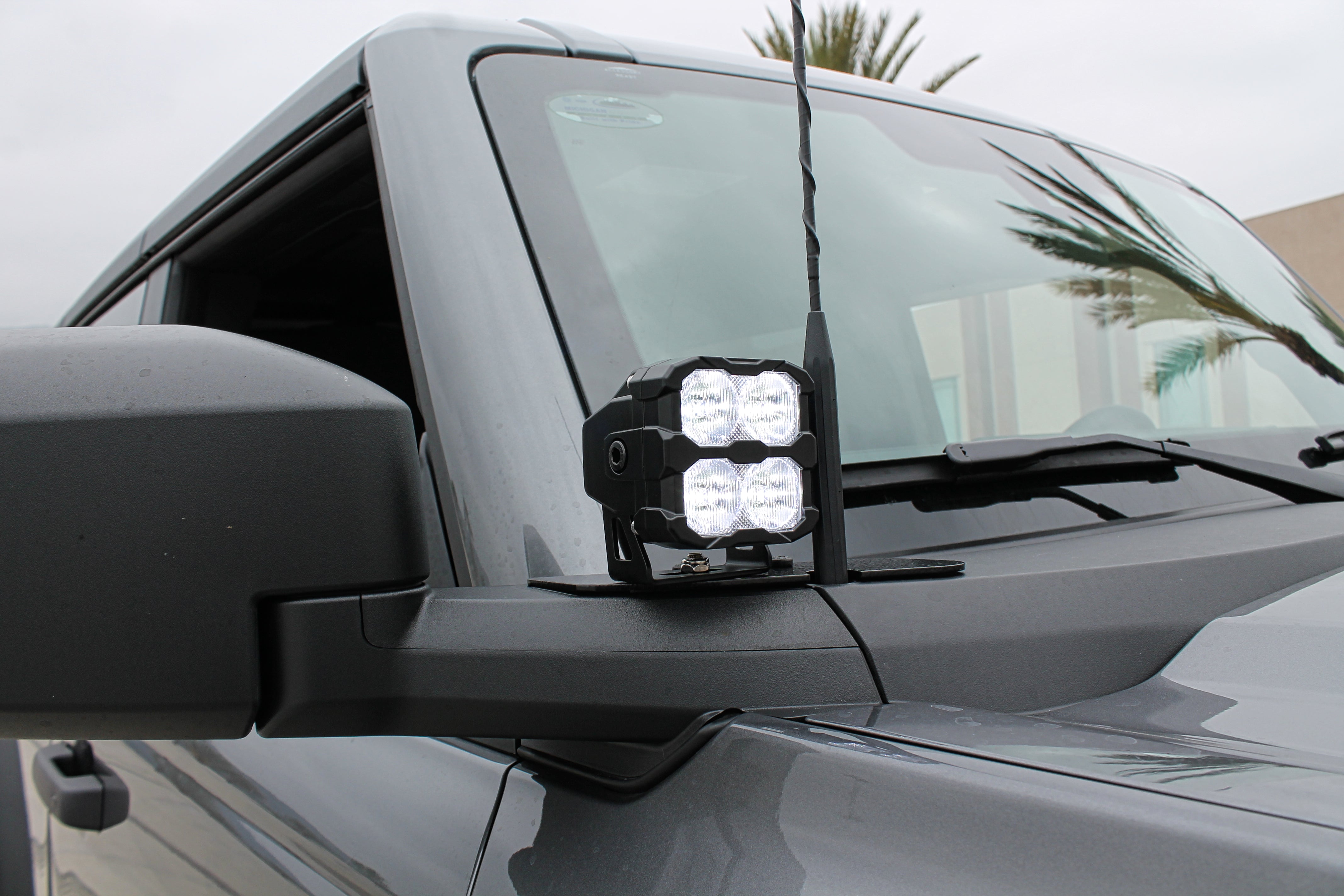 Ford Bronco Ditch Lights on 4x4: Dual Color white LED with amber DRL backglow for 2021-2026 Ford Broncos