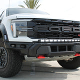 F150 Raptor Modular Bumper 40in Light Bar on Ford F-150 Raptor Gen 3 front view with aggressive grille and built-in LED bar