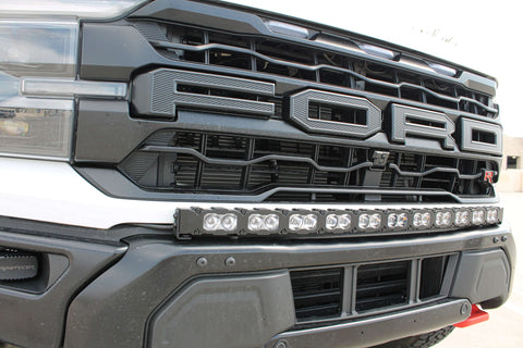 F150 Raptor Modular Bumper 40in Light Bar - Curved LED light bar PRO on 2024-2026 Ford Raptor Gen 3 Refresh bumper