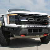F150 Raptor Modular Bumper 40in Light Bar - Ford Raptor Gen 3 Refresh PRO front view with 40in curved LED light bar built into rugged bumper