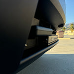tesla cybertruck curved LED light bar close to the bumper m&r automotive