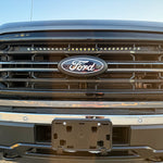 2024+ Ford F150 LightBar front view on grille-less setup ensuring factory openings fitment