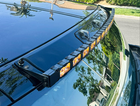 hummer ev roof mount led light bar amber drl