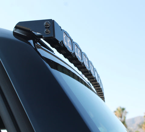 hummer ev up close view of 60in LED light bar roof