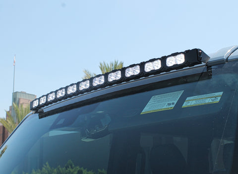 upclose ford bronco raptor roof white led light bar