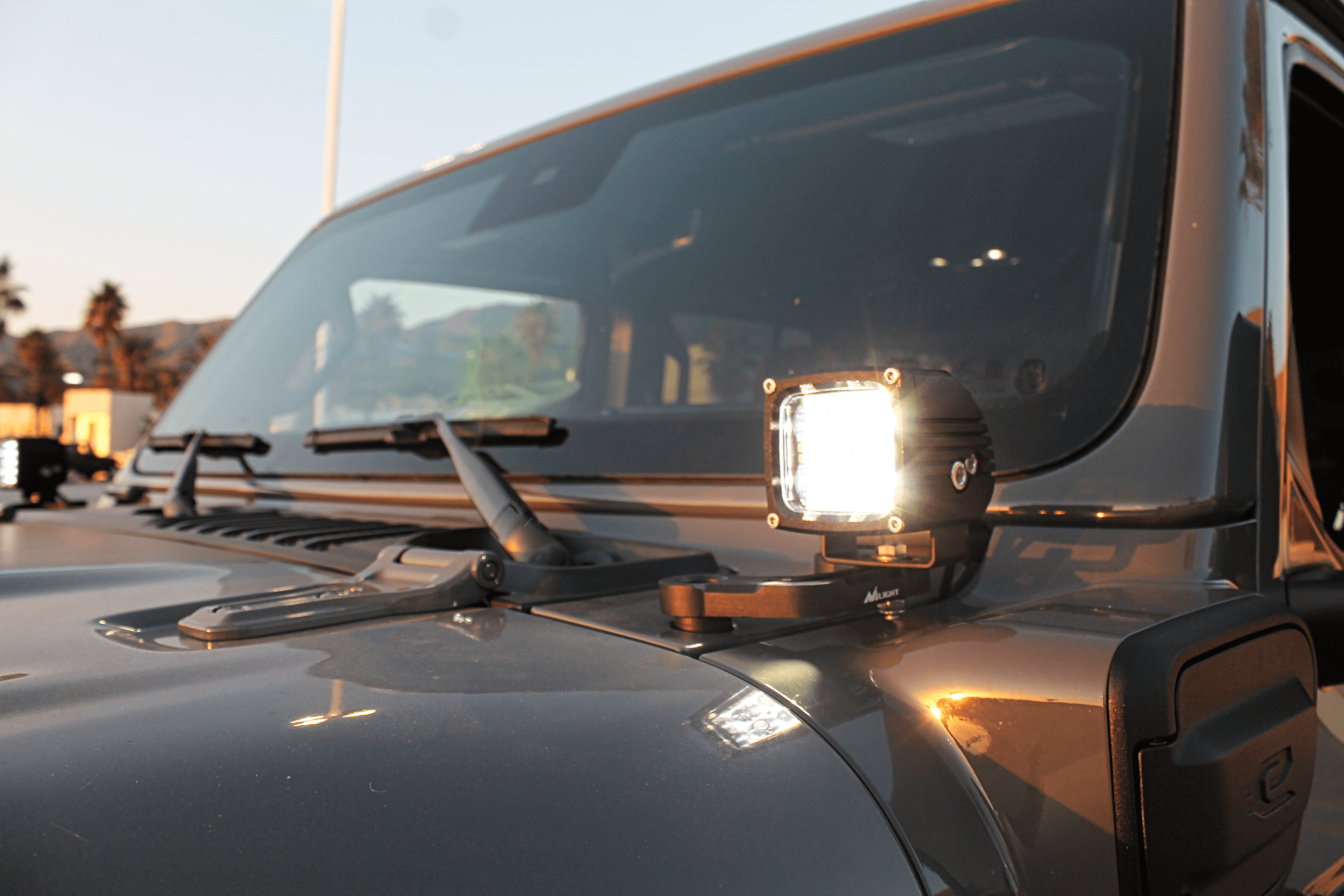 Jeep Gladiator (JT) Hood Mount/Ditch Lights LIGHTS ONLY