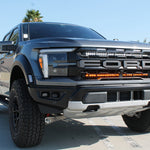 2024+ Ford Raptor grille lightbars Gen 3 Refresh Dual 40s - Slim on front grille