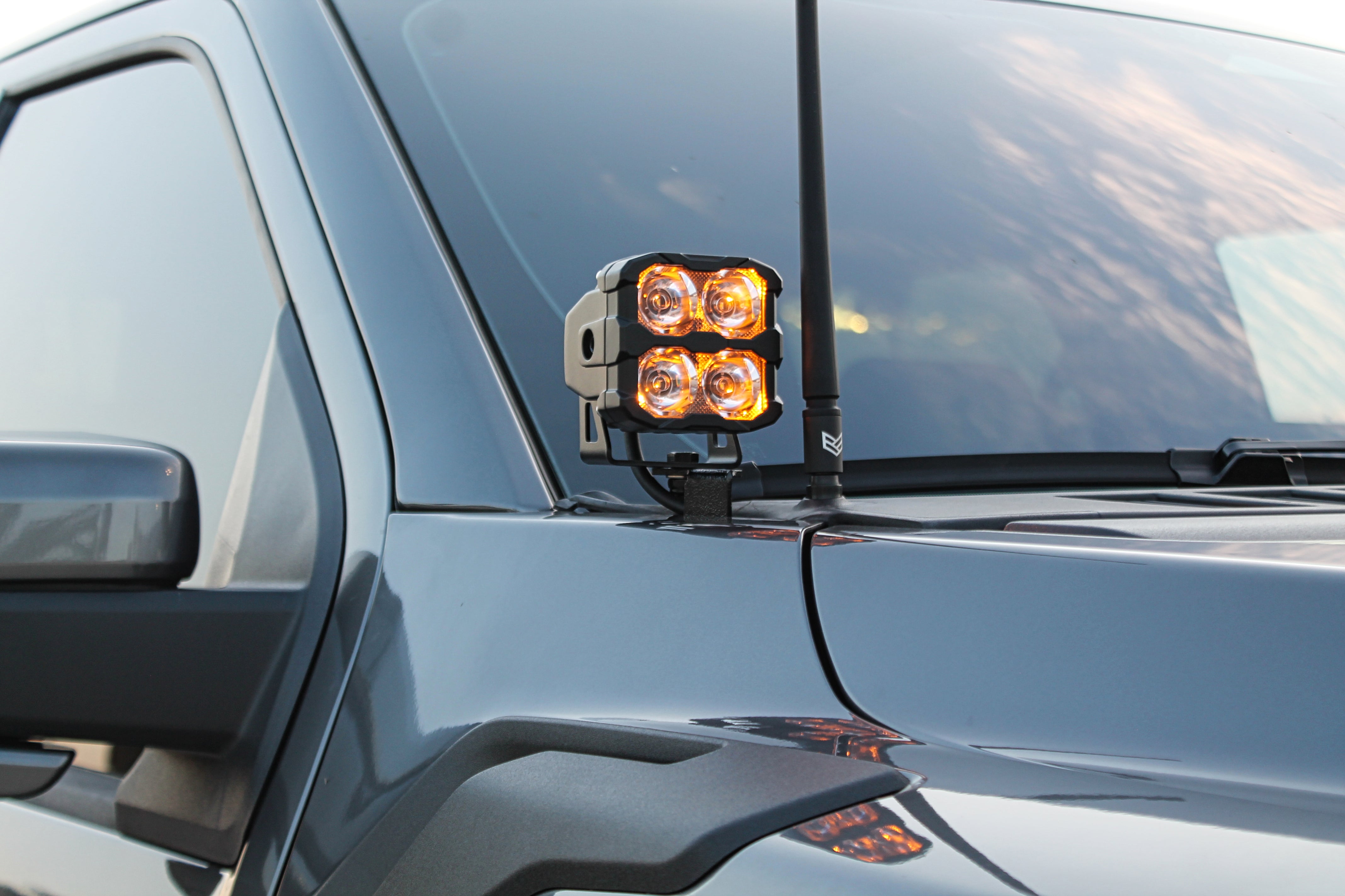 Ford F150 ditch lights on 2024+ F150, adjustable install for directional lighting - Ford F150 ditch lights