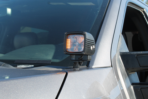 close up view ditch lights on ford super duty 2020