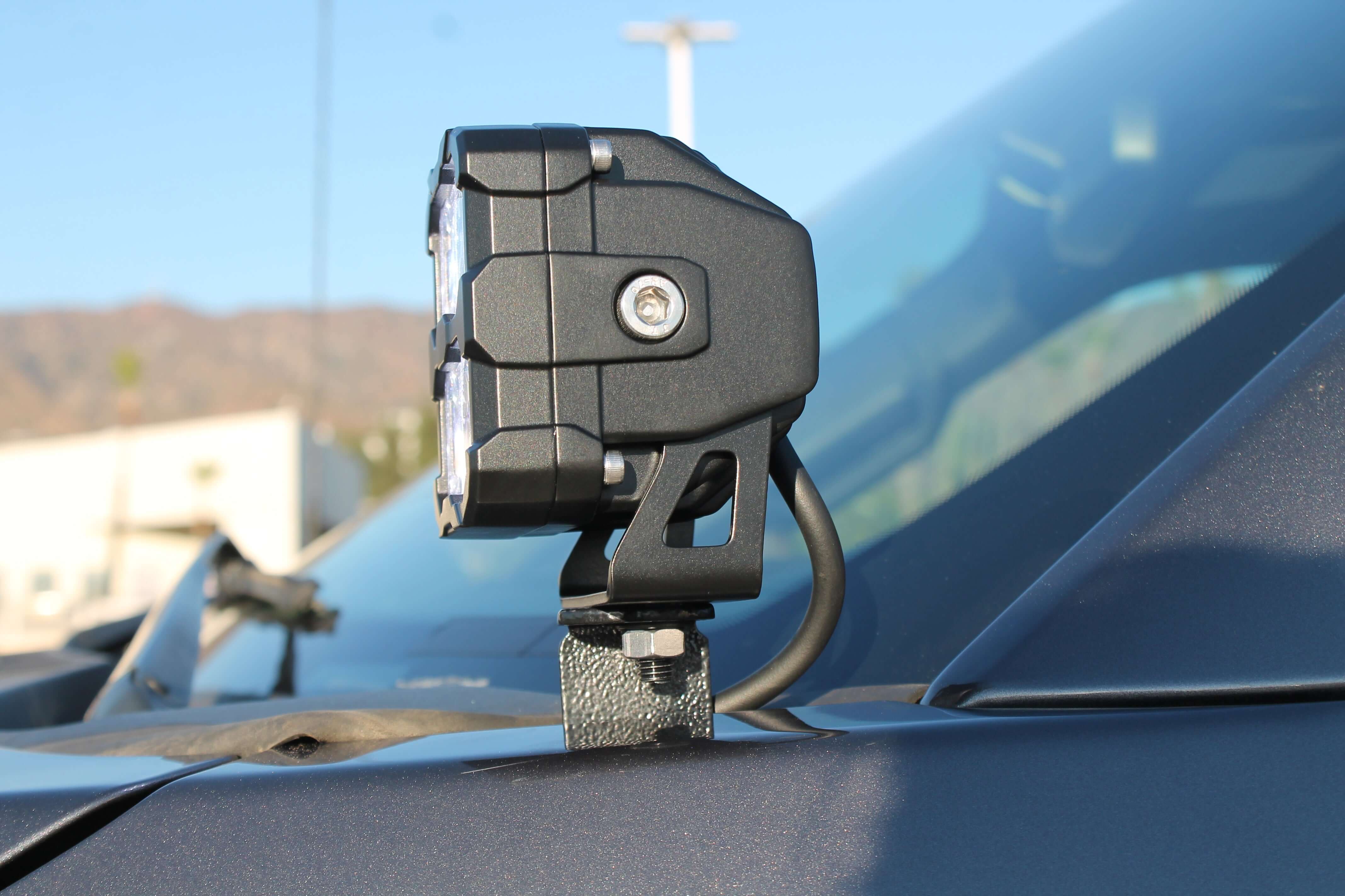 Ford Super Duty ditch lights installed on 2020-2022 F-Series truck with dual setup for F250/F350/F450