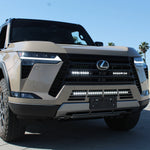 Lexus GX550 lightbar 2024+ 30in Light Bar - SLIM on front of Lexus GX550 SUV with grille installation and LED light bars